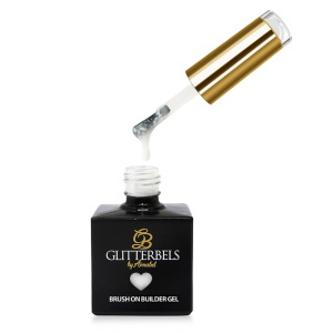 glitterbels brush on builder gel cool off peachtnagels