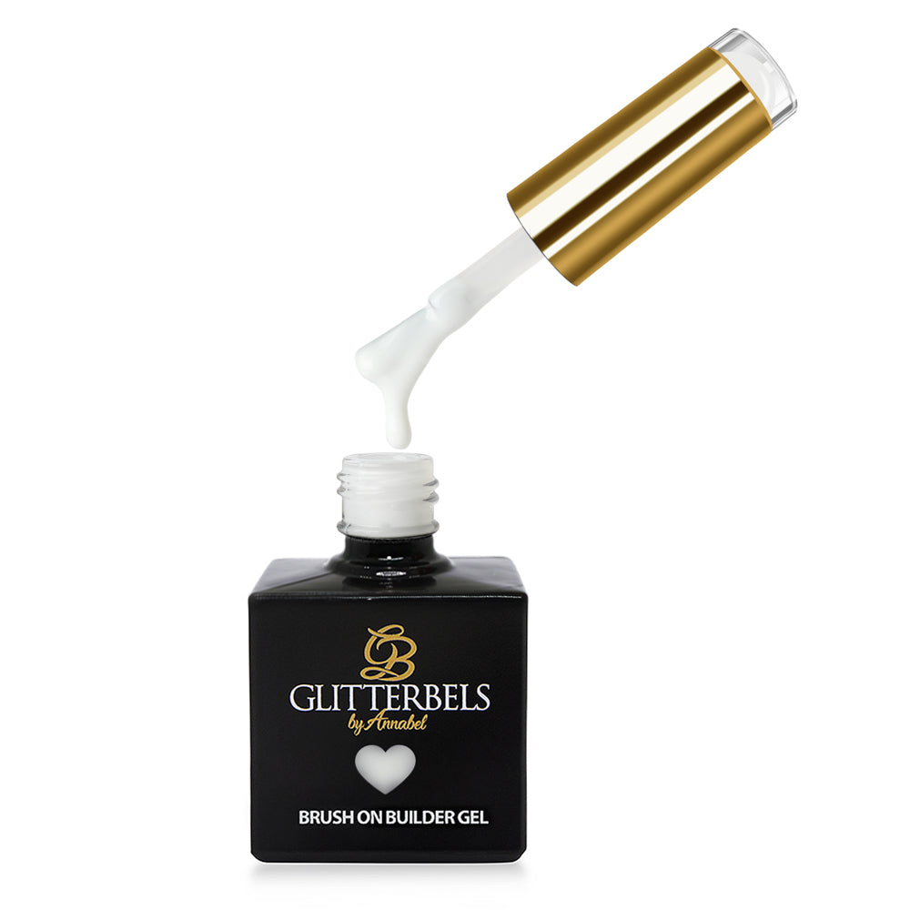 glitterbels brush on builder gel clean slate prachtnagels