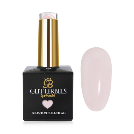 glitterbels brush on builder gel barefaced prachtnagels
