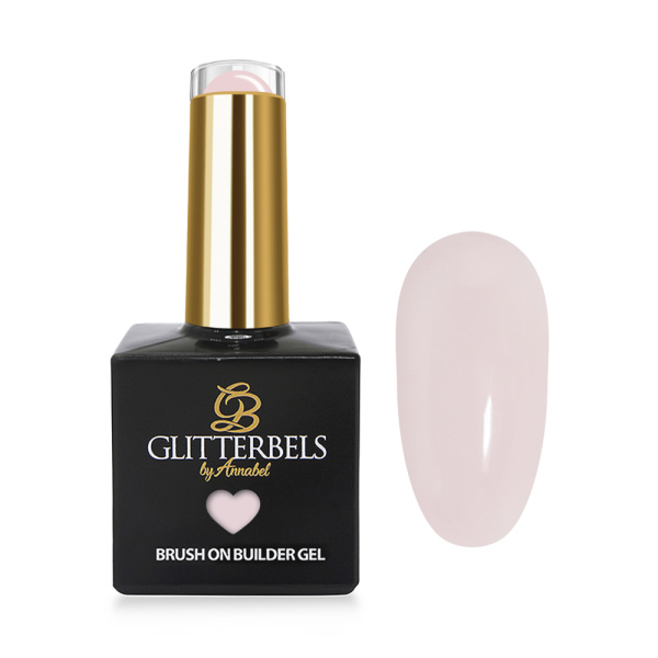 glitterbels brush on builder gel barefaced prachtnagels