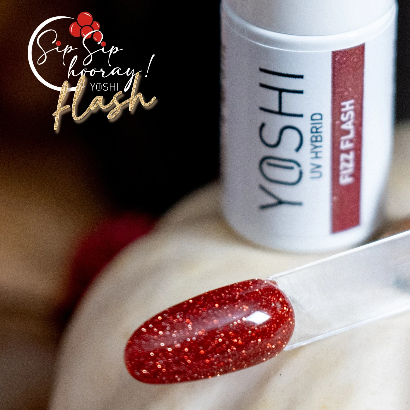 yoshi gel polish 141 fizz flash prachtnagels swatch