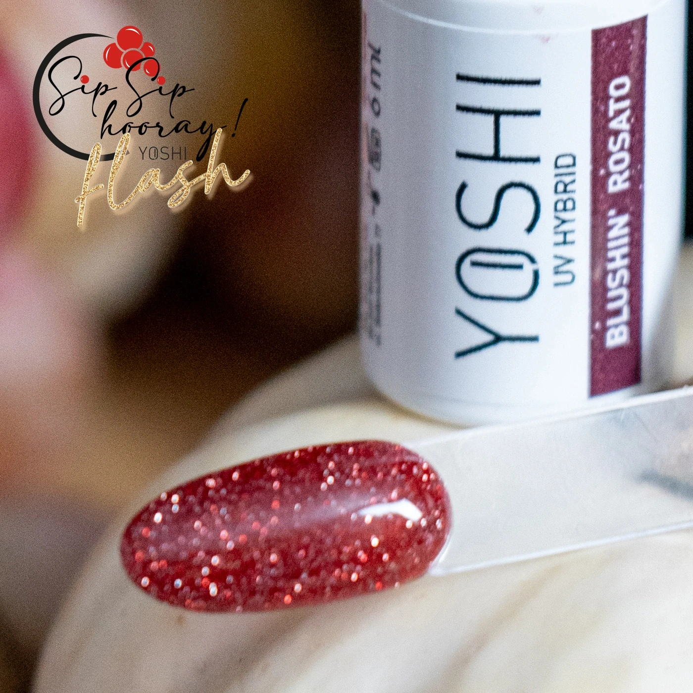 yoshi gel polish 144 blushin rosato prachtnagels swatch