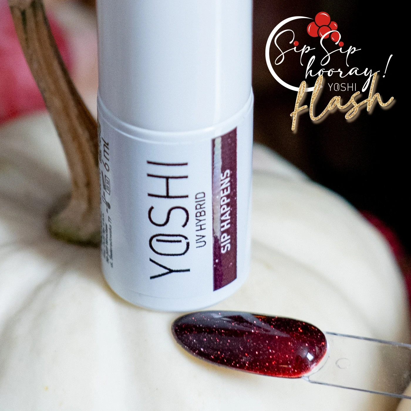yoshi gel polish 148 sip happens prachtnagels swatch
