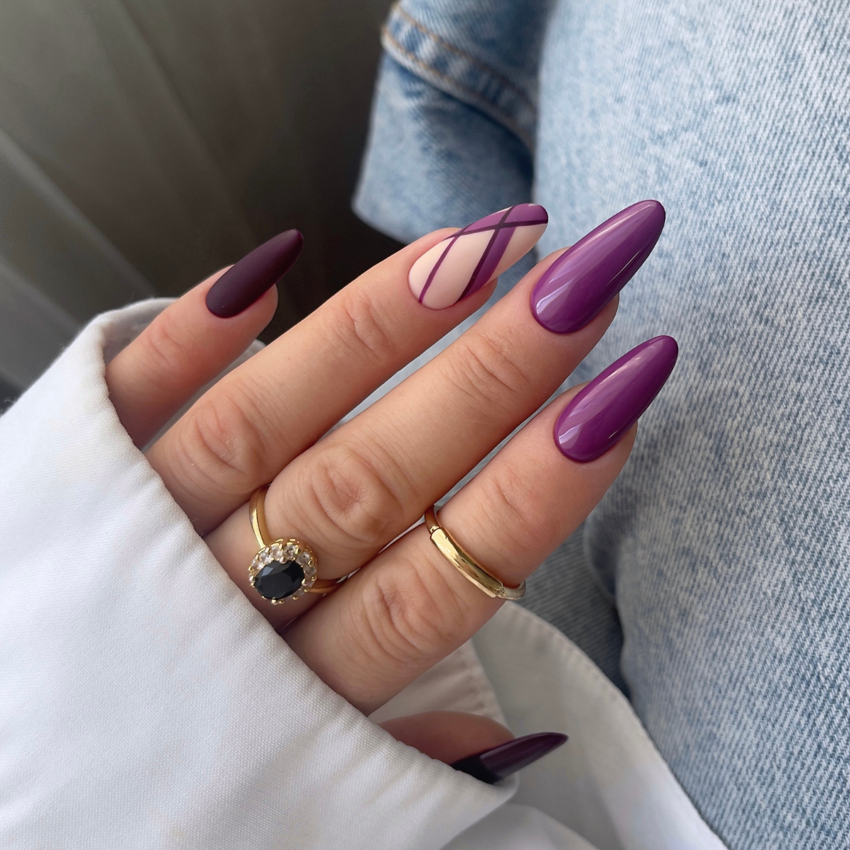 yoshi gel polish larmes de violette prachtnagels set