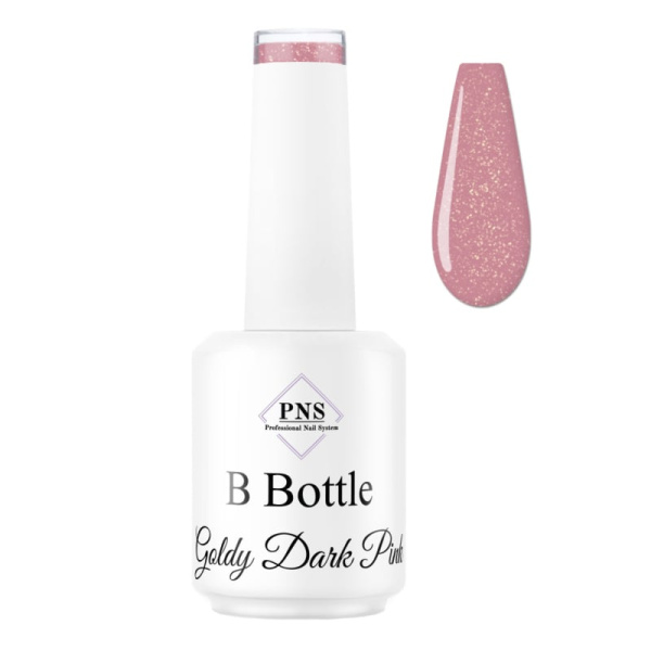 pns b bottle goldy dark pink prachtnagels