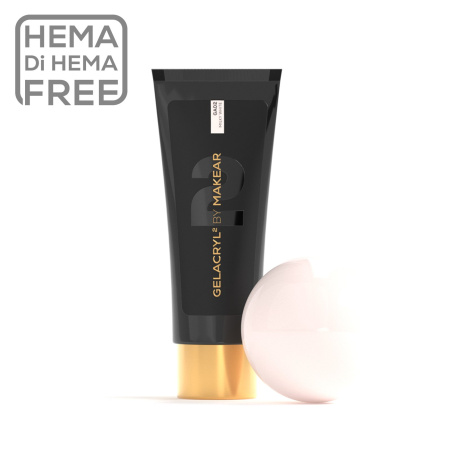 makar gelacrl2 milky white prachtnagels