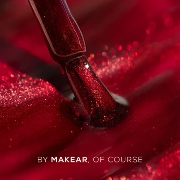 makear gel plish c19 cat eye red prachtnagels spill