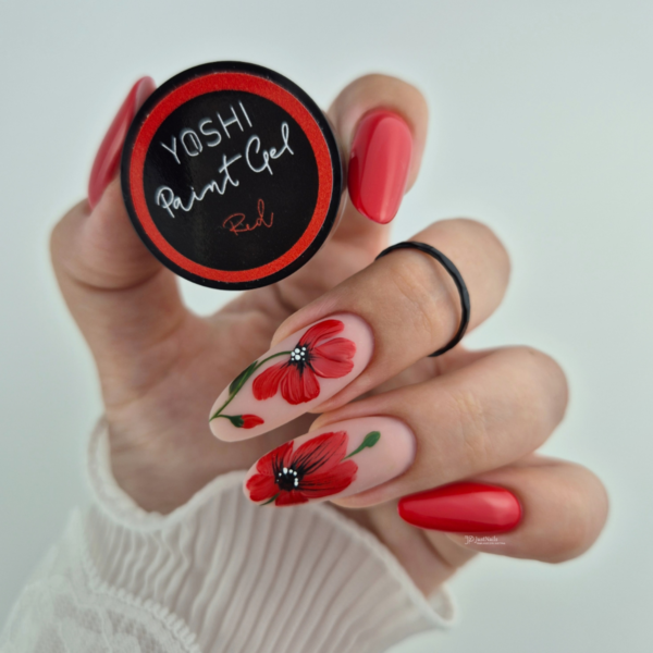 yoshi paint gel red prachtnagels set