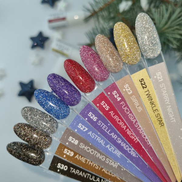 yoshi gel galaxy collection swatch prachtnagels set