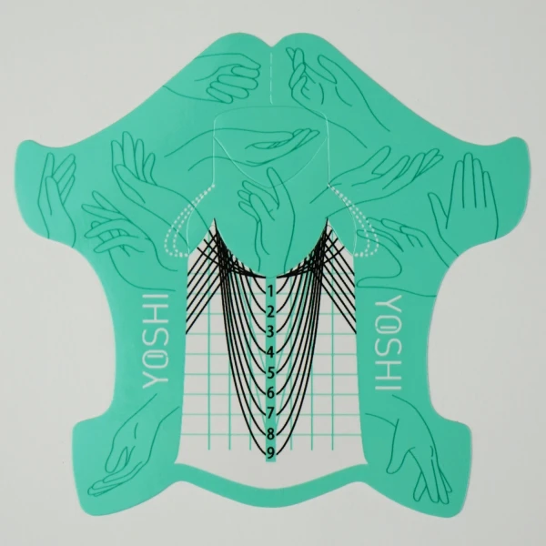 yoshi turquoise sjablonen prachtnagels 2