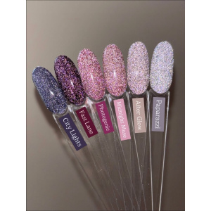 glitterbels high flash - reflective collection prachtnagels swatch flash on
