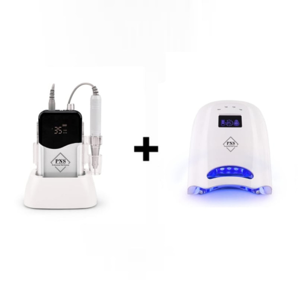 pns combideal draadloze lamp en frees wit prachtnagels