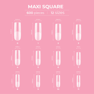 glitterbels dream coverage sqauremaxi size prachtnagels