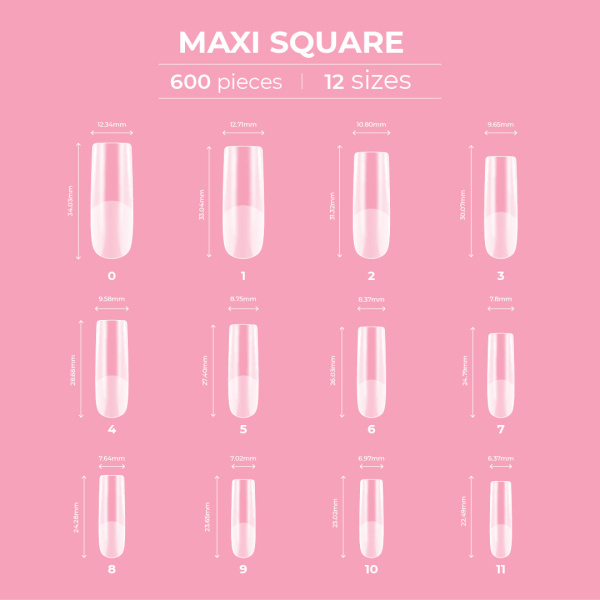 glitterbels dream coverage sqauremaxi size prachtnagels