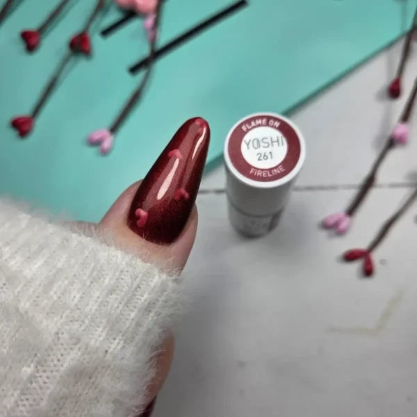 yoshi gel polish 261 flame on prachtnagels 5