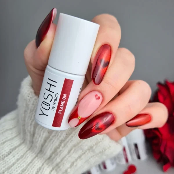 yoshi gel polish 261 flame on prachtnagels 3