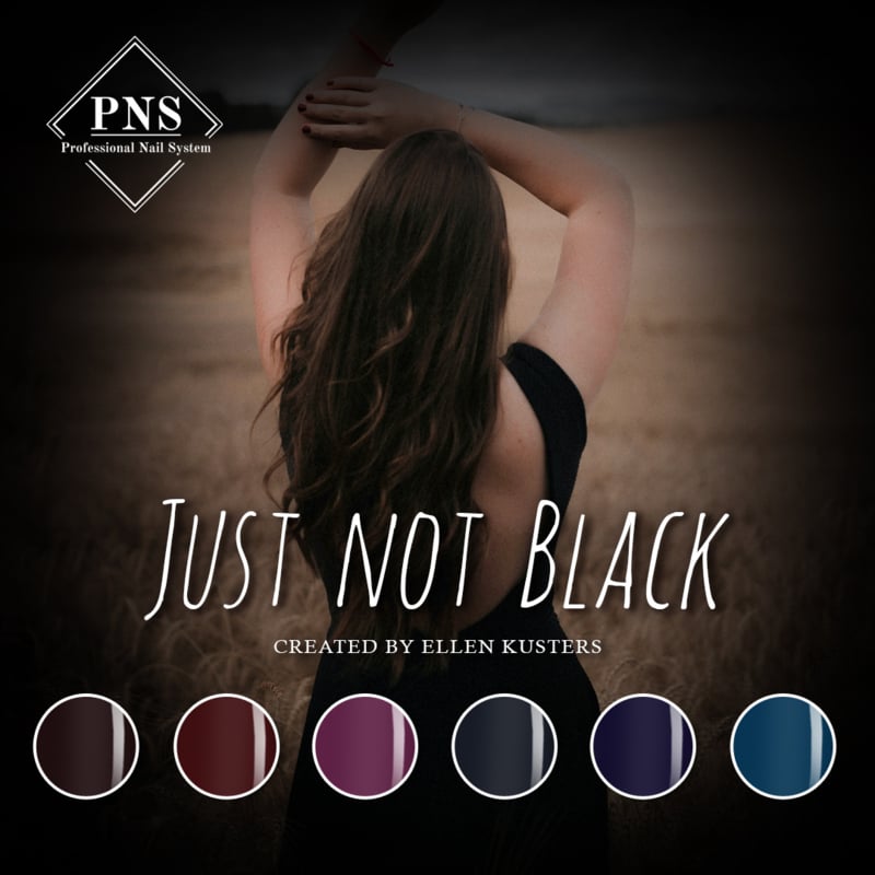 pns just not black flyer prachtnagels