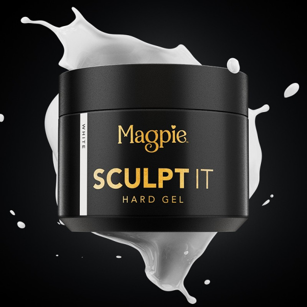 magpie sculpt it white prachtnagels