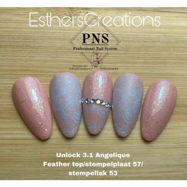 pns feather top hand prachtnagels 2