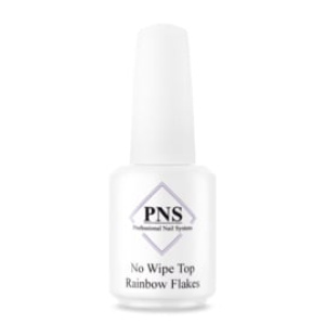 pns no wipe top coat rainbow flakes prachtnagels