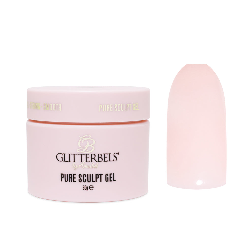 glitterbels pure sculpt gel pose for me prachtnagels
