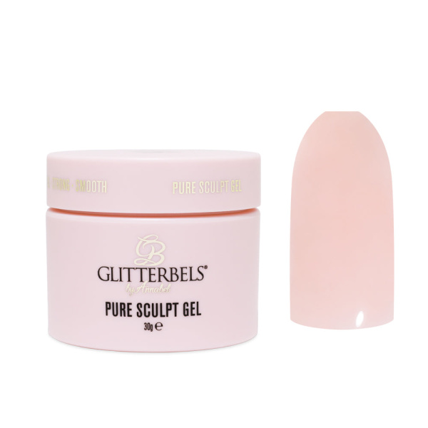 glitterbels pure sculpt rose silk prachtnagels 3