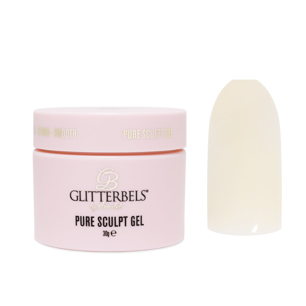 glittereels pure sculpt gel one of a kind prachtnagels
