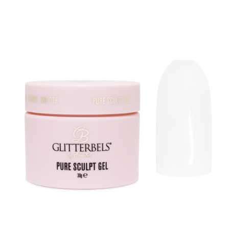 glitterbels pure sculpt status white prachtnagels