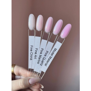 glitterbels swatch pure sculpt fine shina - fine art - pink marble - pink quartz - model material