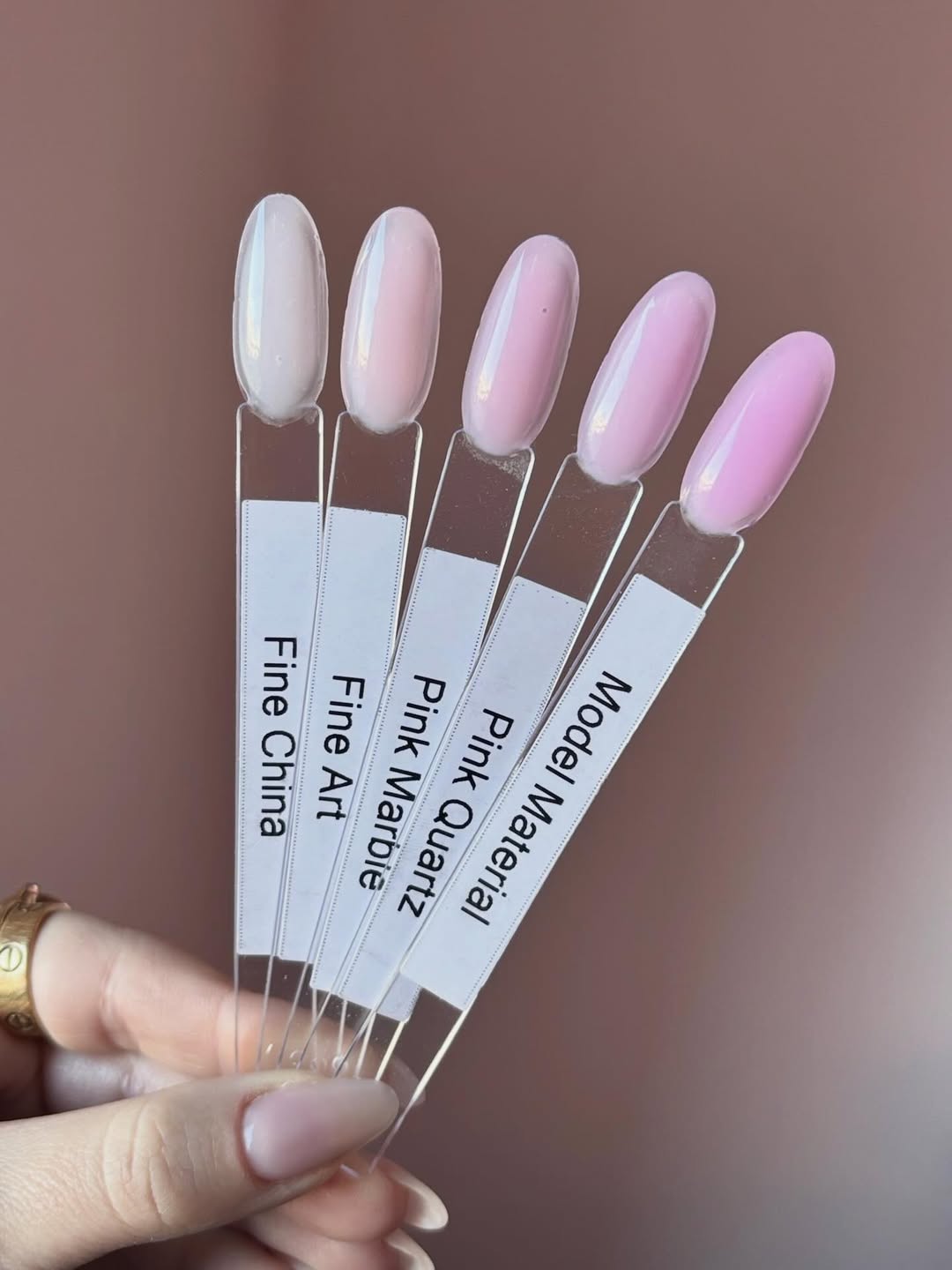 glitterbels swatch pure sculpt fine shina - fine art - pink marble - pink quartz - model material