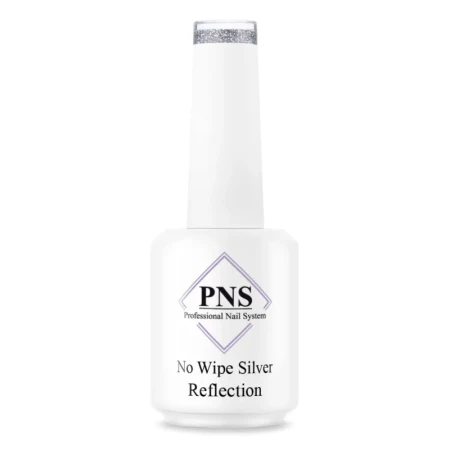 pns top coat zilver reflective prachtnagels