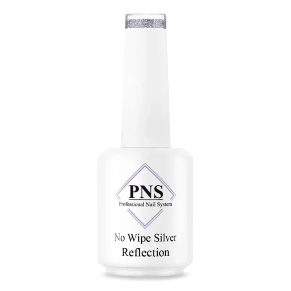 pns top coat zilver reflective prachtnagels