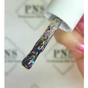 pns no wipe top coat rainbow flakes 3