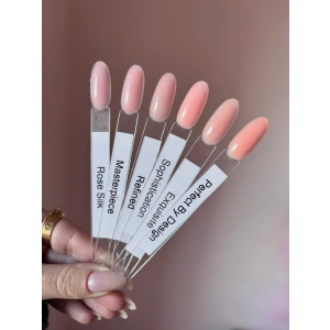 glitterbels swatch pure sculpt gel rose silk - masterpiece - refined - sophistication - equisite - perfect by design