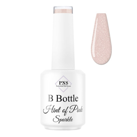 pns b bottle hint of pink sparkle prachtnagels