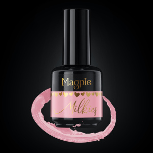 magpie milkie peach prachtnagels