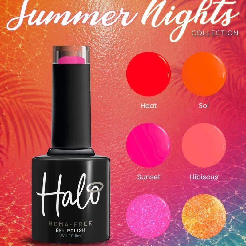 halo summer nights collection flyer prachtnagels