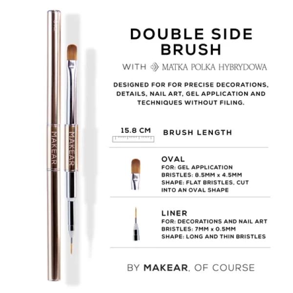 makear double sided brush oval liner prachtnagels 3