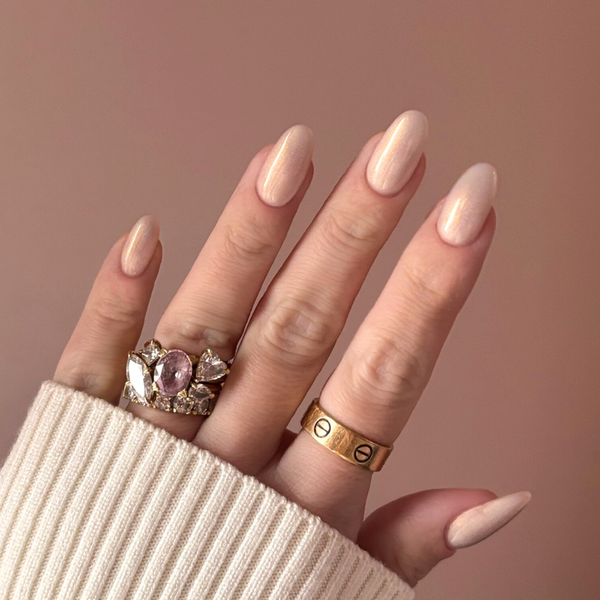 glitterbels hf gel polish 548 ivory pearl prachtnagels set