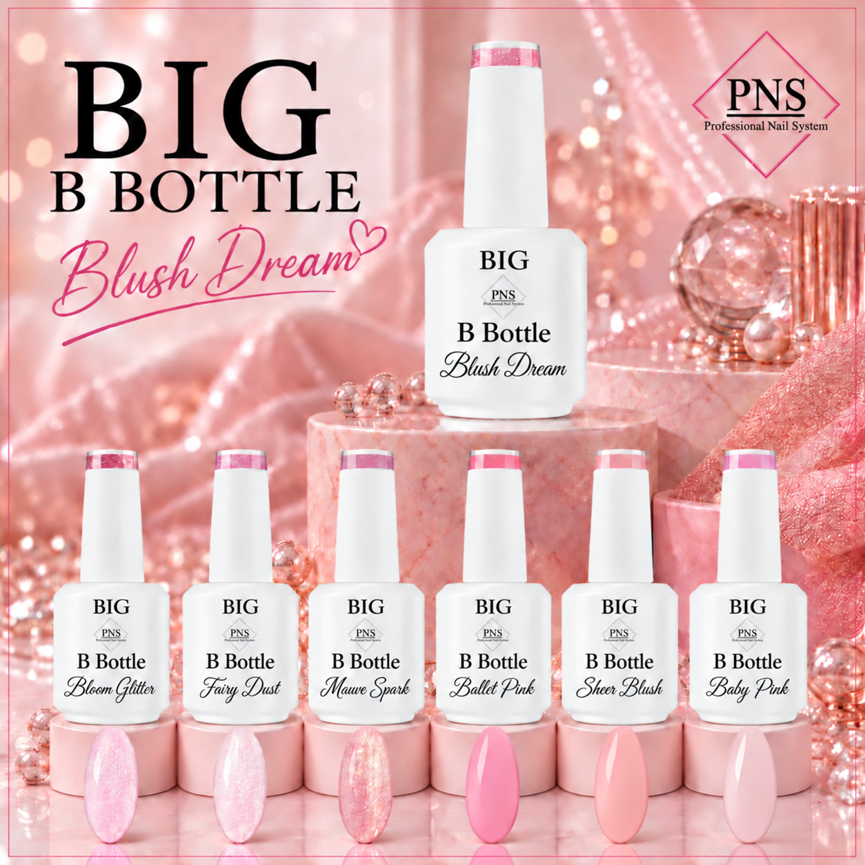 pns big b bootle blush dreams collectie flyer prachtnagels